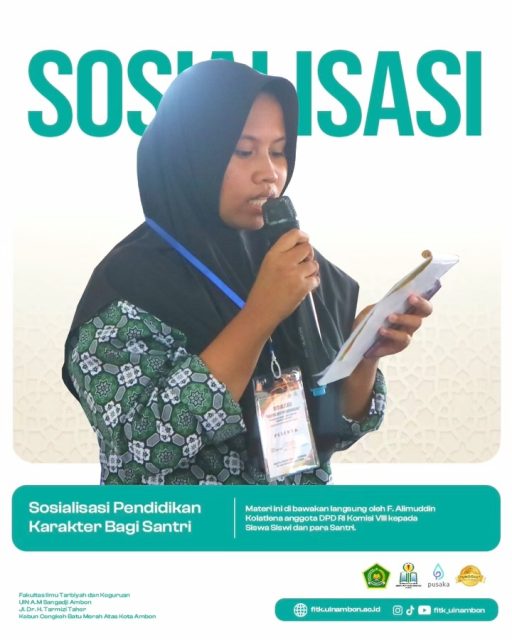 Sosialisasi Pendidikan Karakter Bagi Santri (Anti Perundungan)
.
.
Materi ini di bawakan langsung oleh F. Alimuddin Kolatlena anggota DPD RI Komisi VIII kepada Siswa Siswi dan para Santri.
Alimuddin menyampaikan, Bullying atau perundungan adalah tindakan menyakiti, merendahkan, atau menindas orang lain secara sengaja dan berulang kali, baik secara fisik, verbal, maupun emosional, di berbagai lingkungan seperti sekolah, tempat kerja, dan dunia maya.